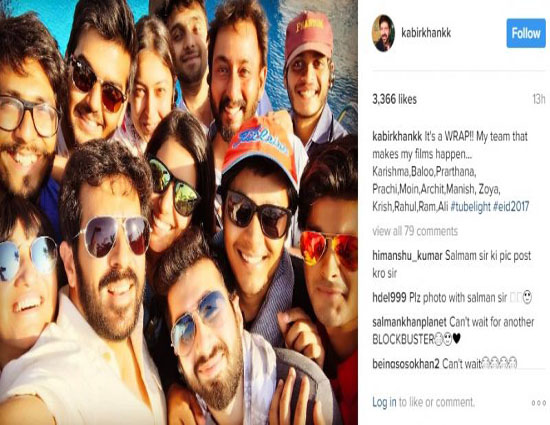 Kabir Khan Wraps Up Tubelight Shoot